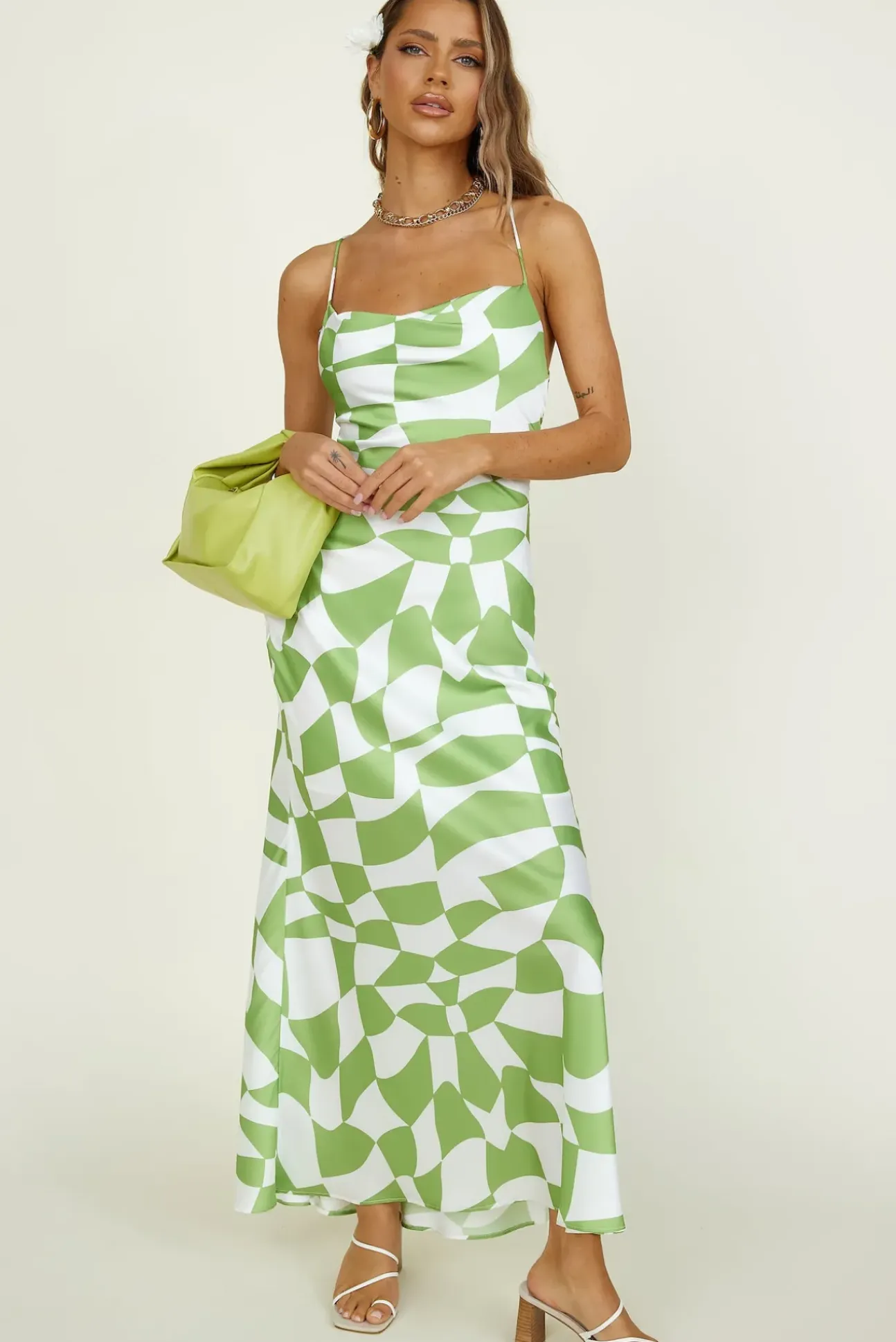 Above It All Maxi Dress Green