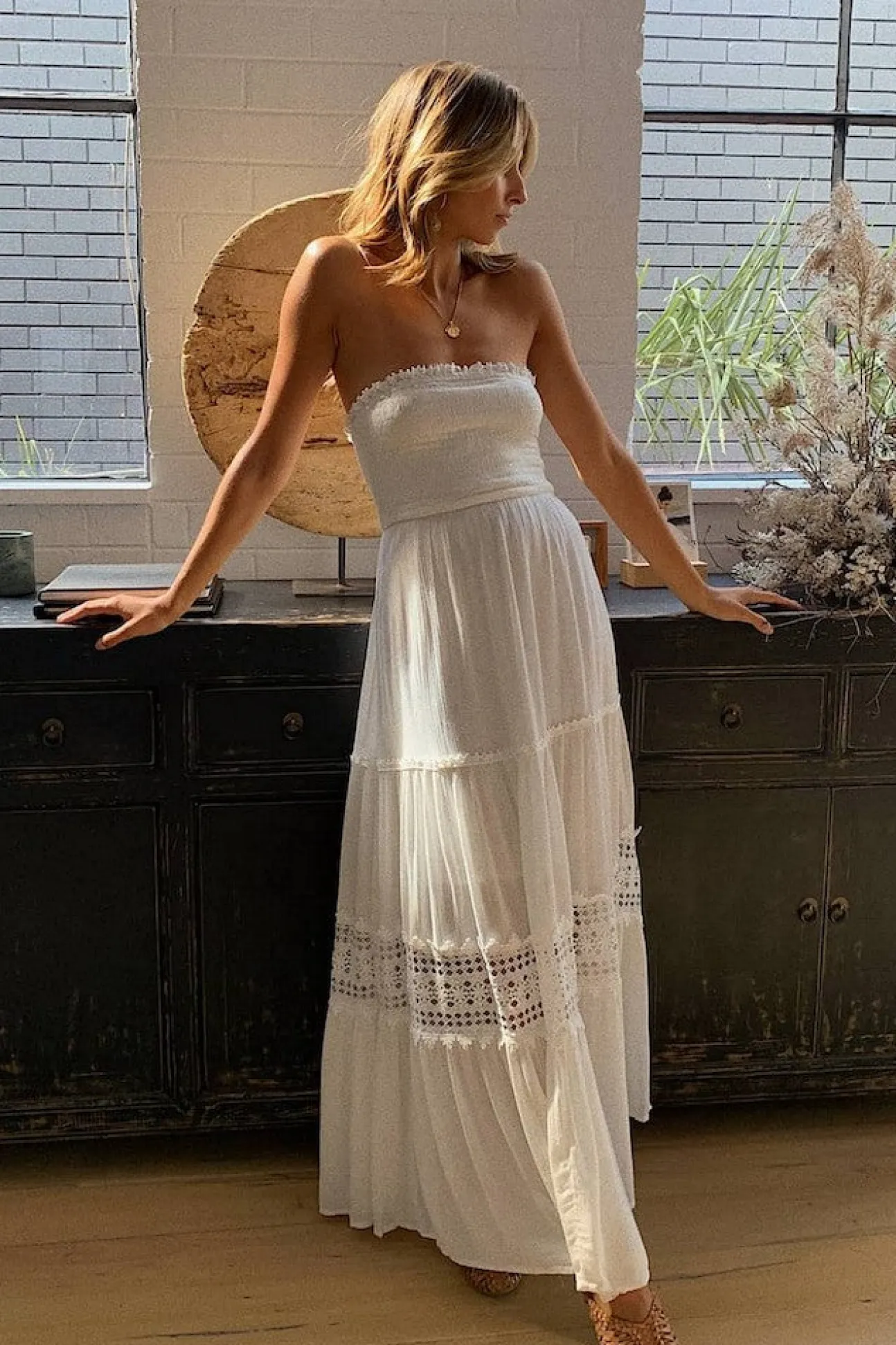 Agatha Maxi Dress White