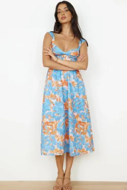 All Day Midi Dress Blue