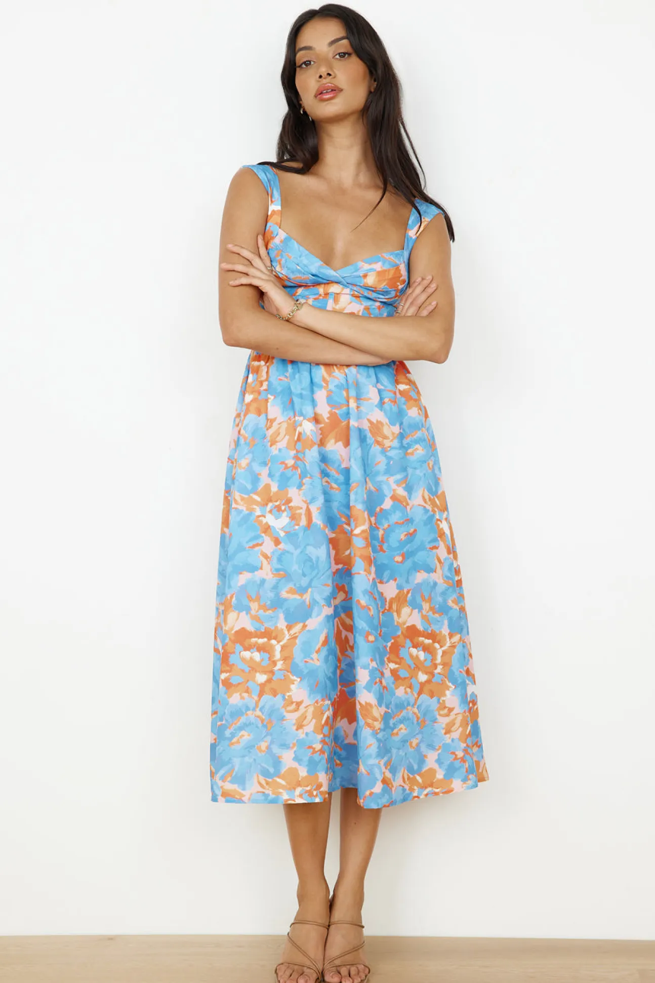 All Day Midi Dress Blue