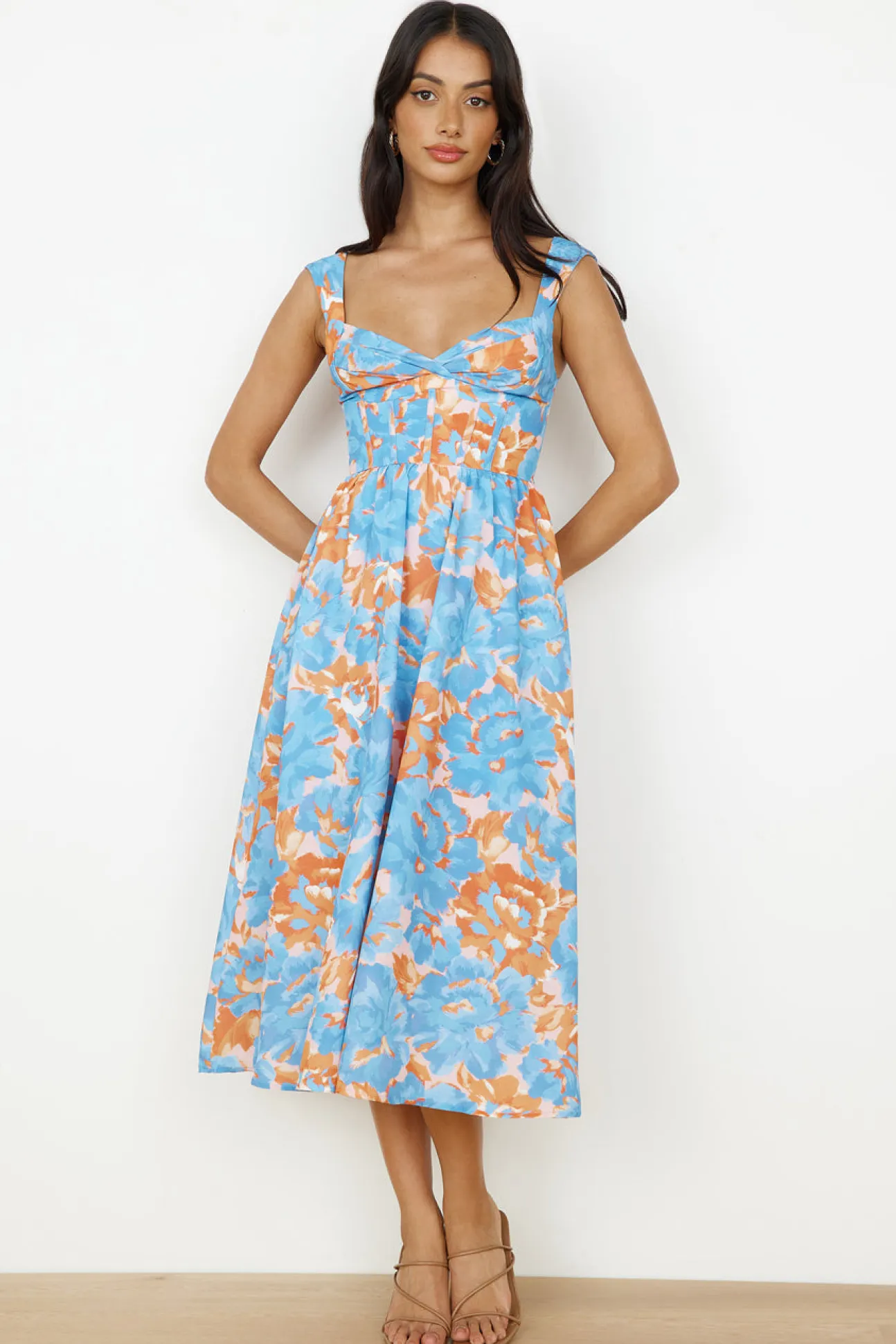 All Day Midi Dress Blue