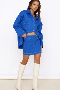 Almost Had You Skirt Denim