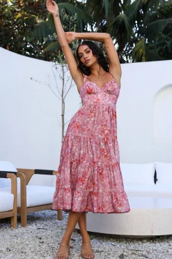 Always On My Mind Midi Dress Pink
