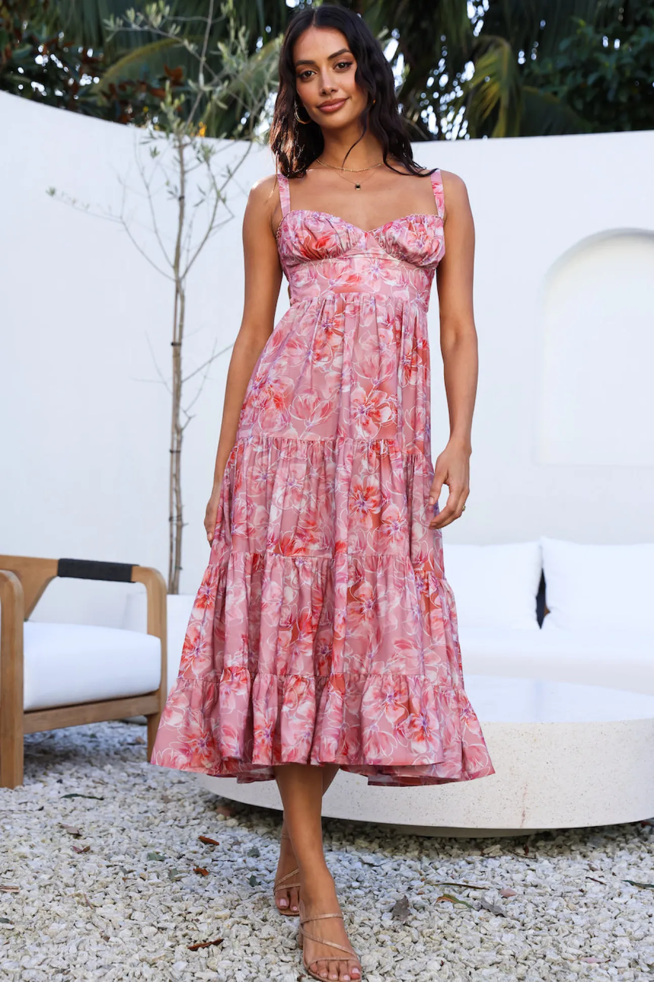 Always On My Mind Midi Dress Pink