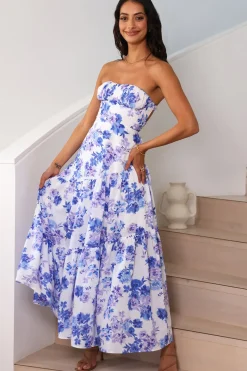 Among The Branches Maxi Dress Blue
