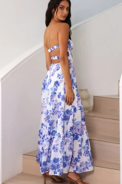 Among The Branches Maxi Dress Blue