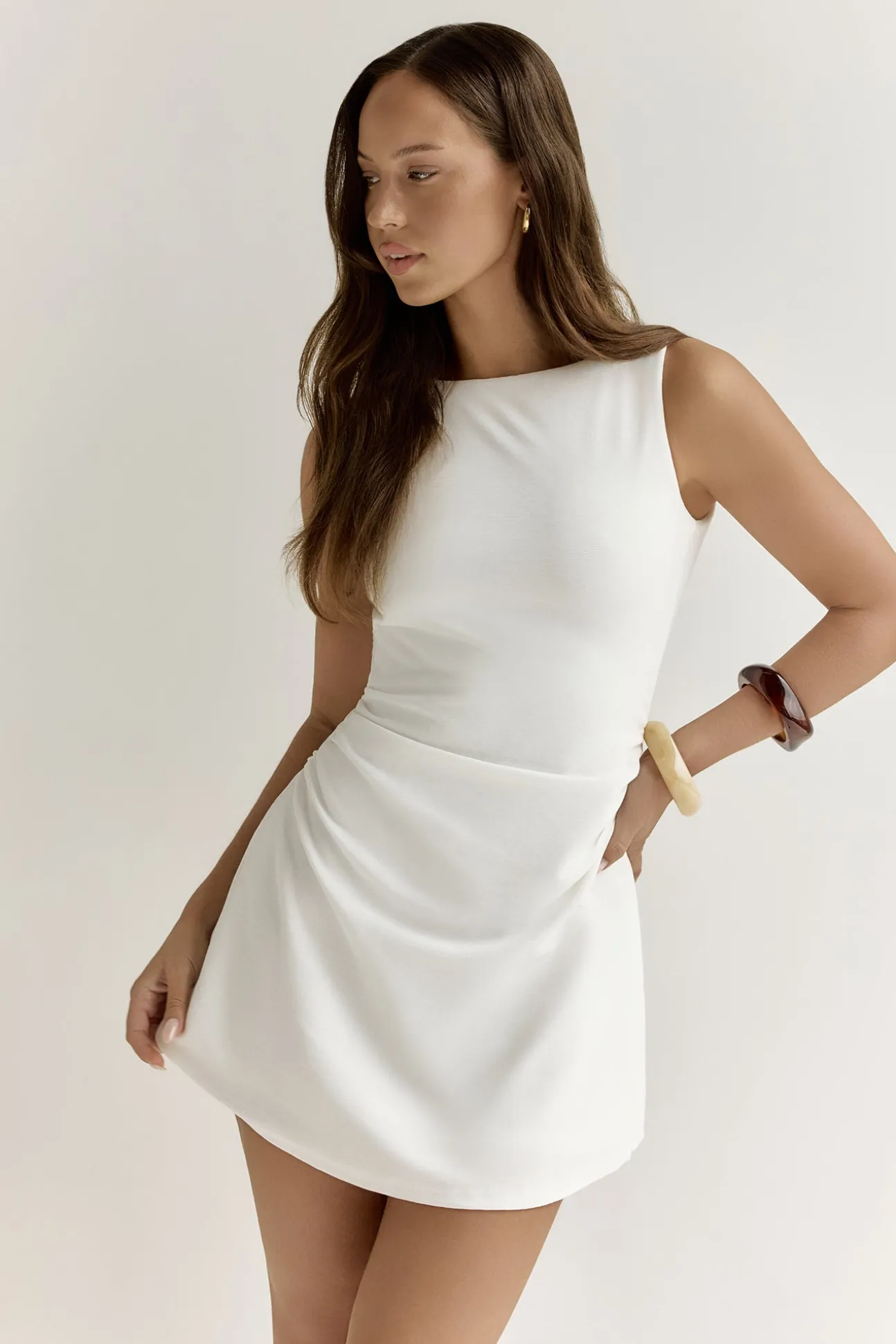 Andromeda Mini Dress White