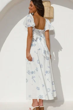 Angel Baby Maxi Dress Blue