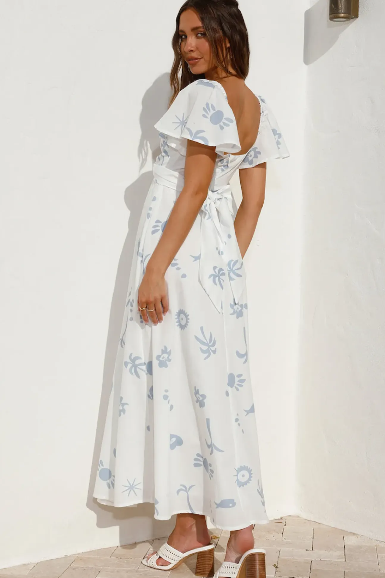 Angel Baby Maxi Dress Blue