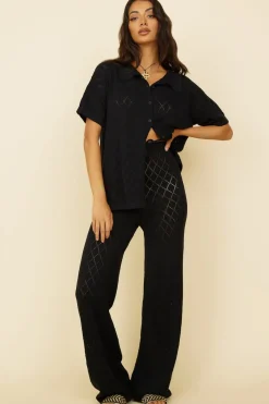 Angel Face Pants Black