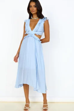 Angel Numbers Maxi Dress Blue