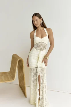 Annika Maxi Dress Lemon