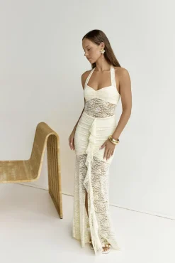 Annika Maxi Dress Lemon