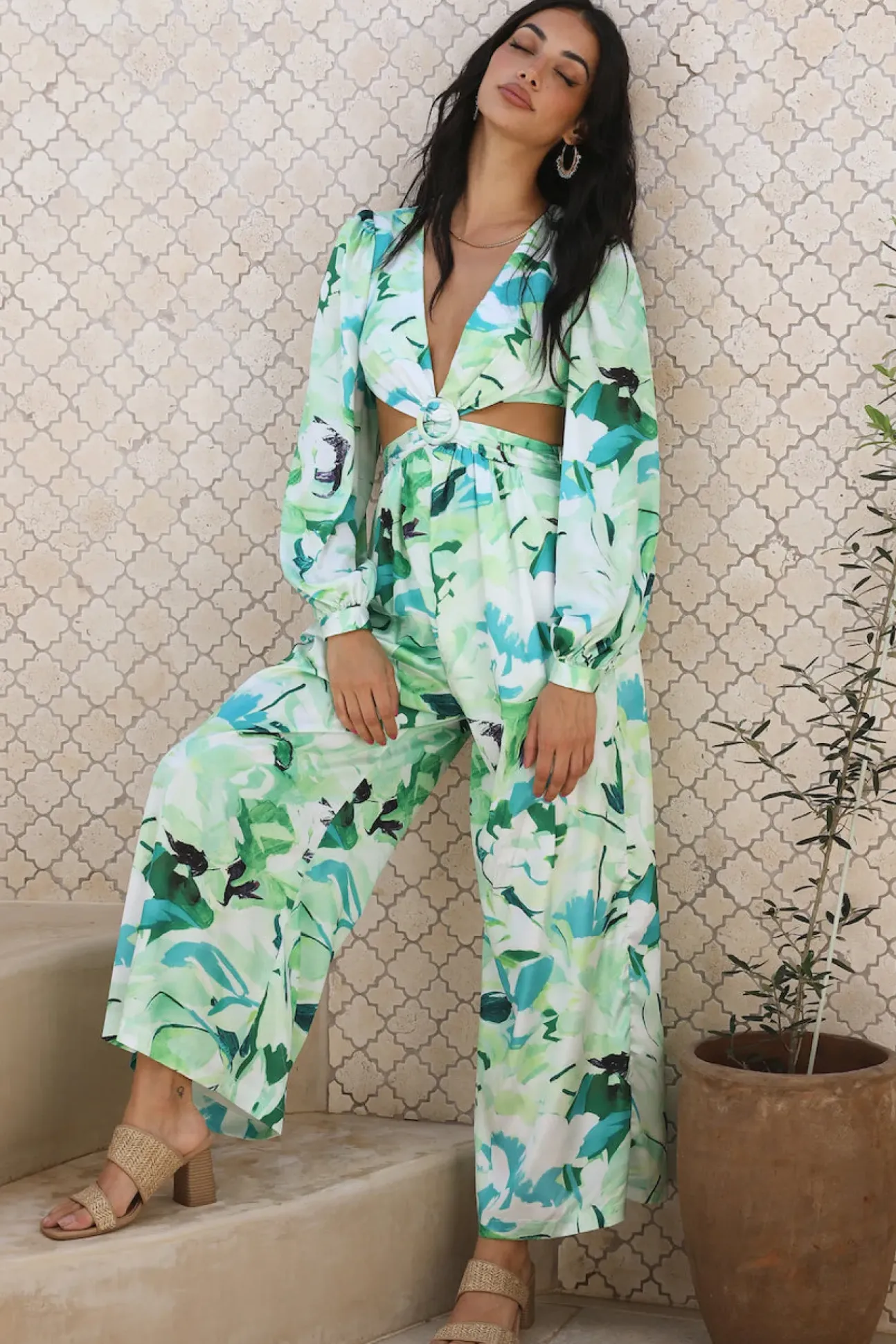 Another Life Jumpsuit Green