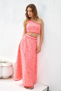Another Round Maxi Skirt Red