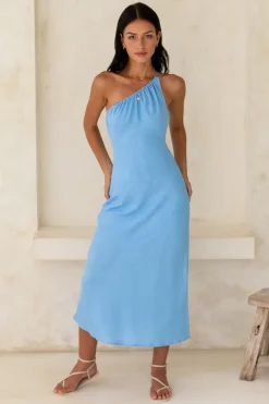 Apple Pie Midi Dress Blue