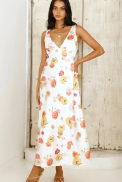 Apricot Dream Maxi Dress Floral
