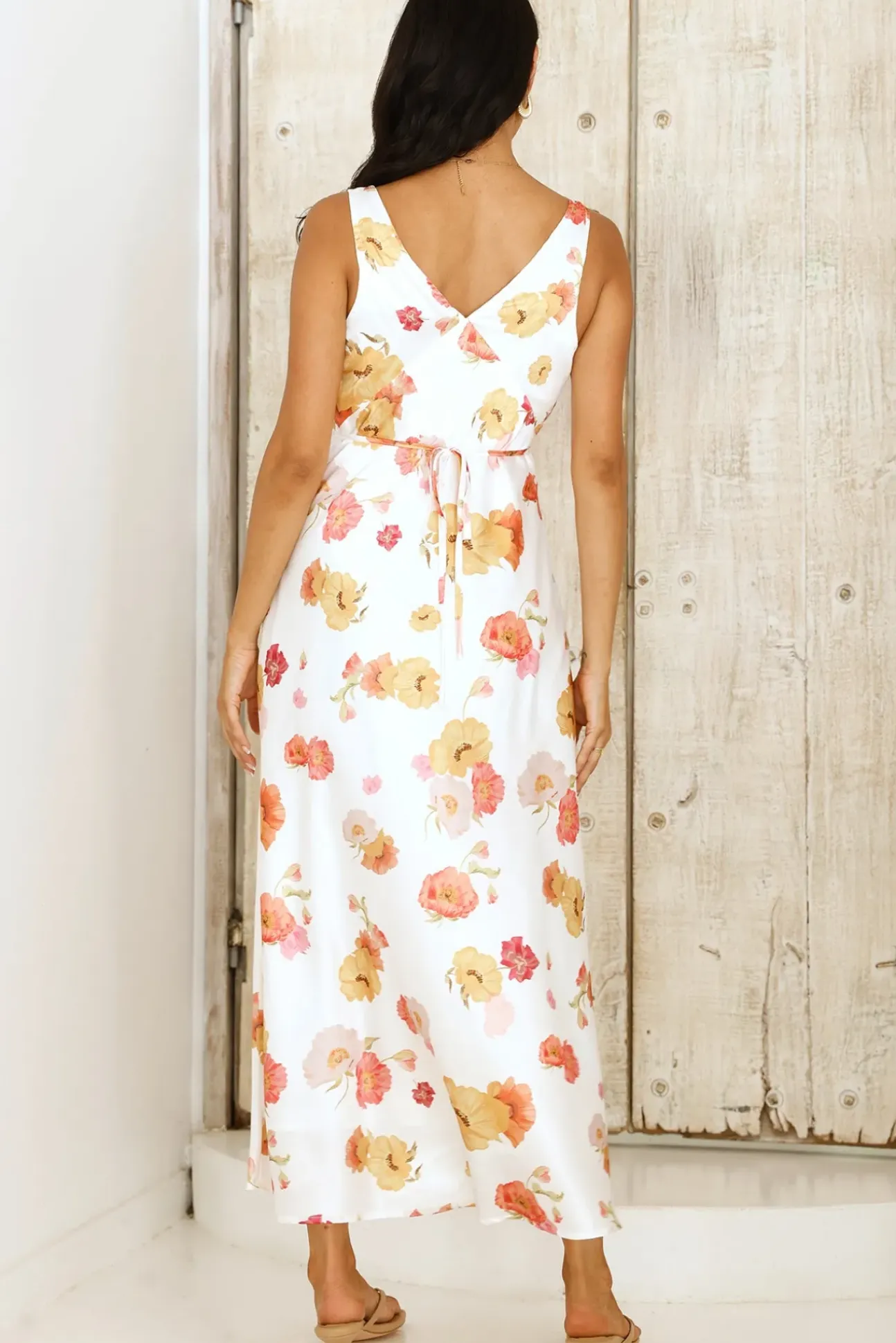 Apricot Dream Maxi Dress Floral