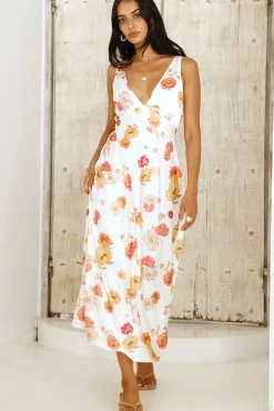 Apricot Dream Maxi Dress Floral
