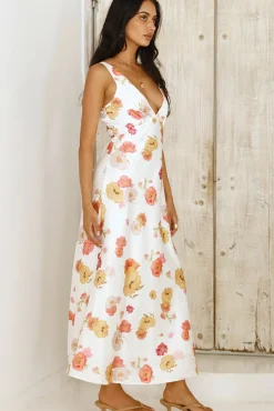 Apricot Dream Maxi Dress Floral