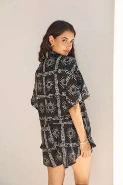 Aquarius Moon Romper Black