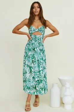 Araceae Maxi Dress Green
