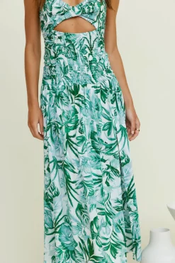 Araceae Maxi Dress Green