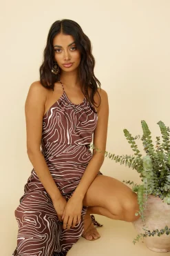 Asking You Maxi Dress Brown