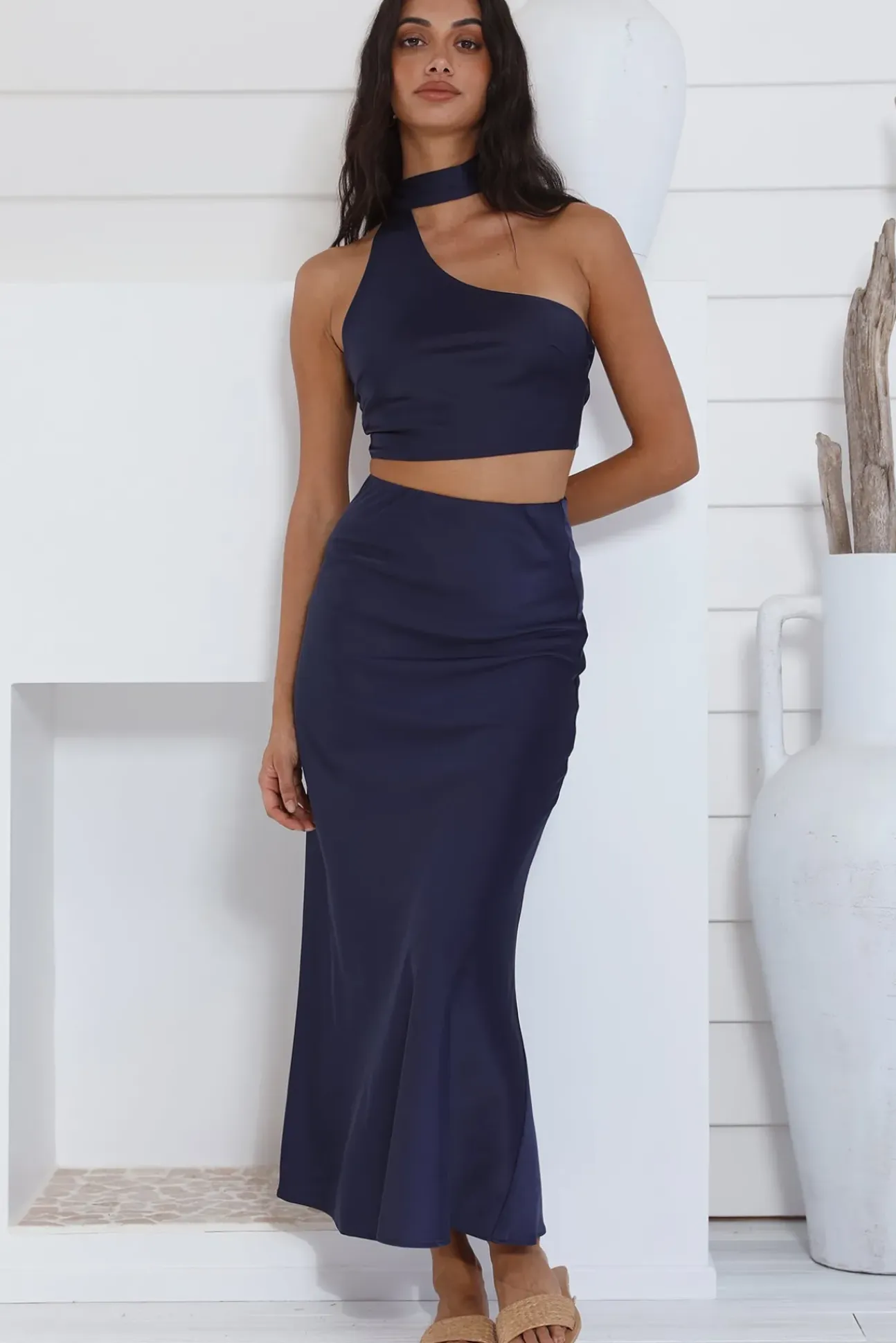 Astraea Maxi Skirt Blue