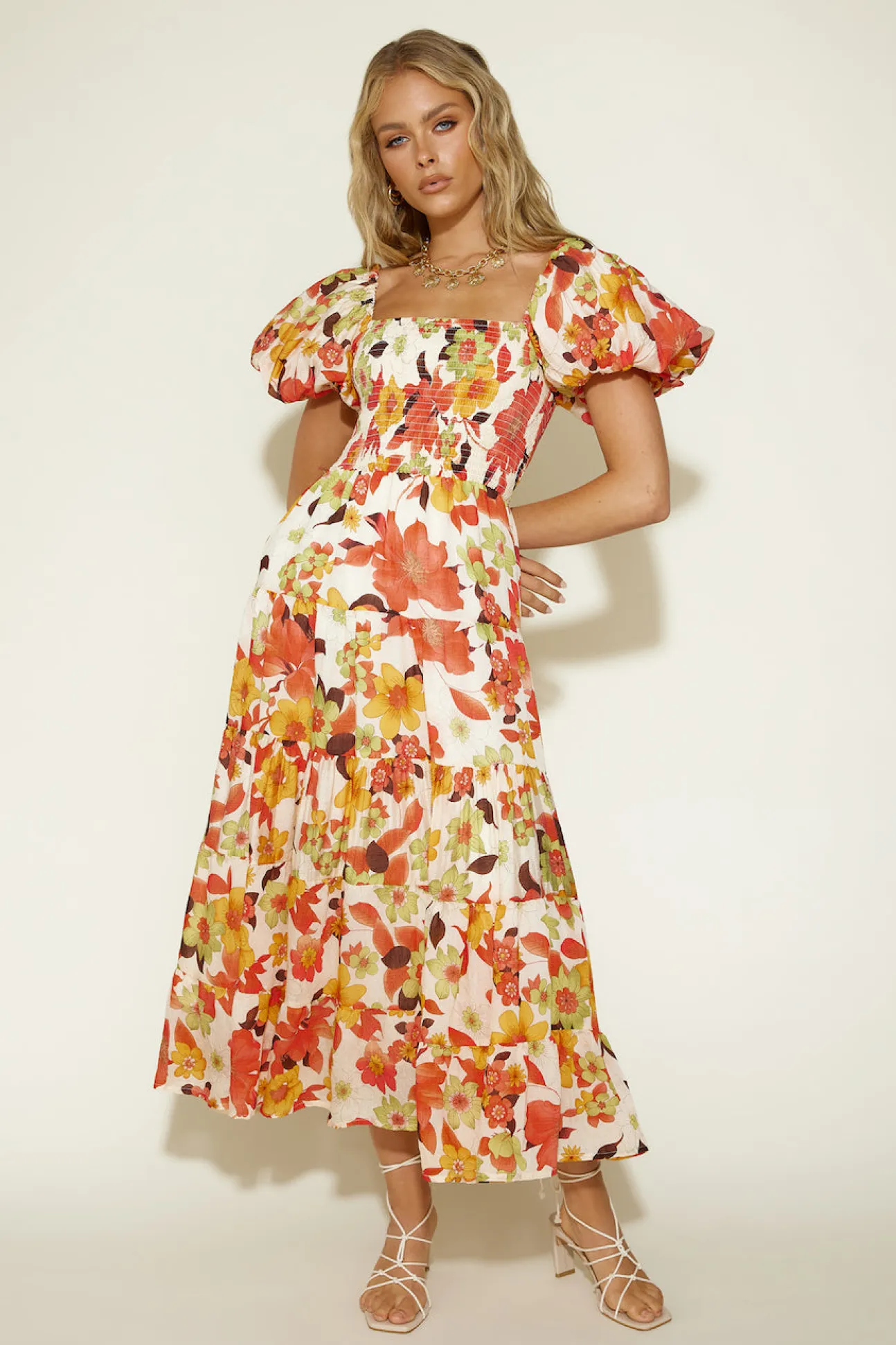 Autumn Dreams Maxi Dress Floral