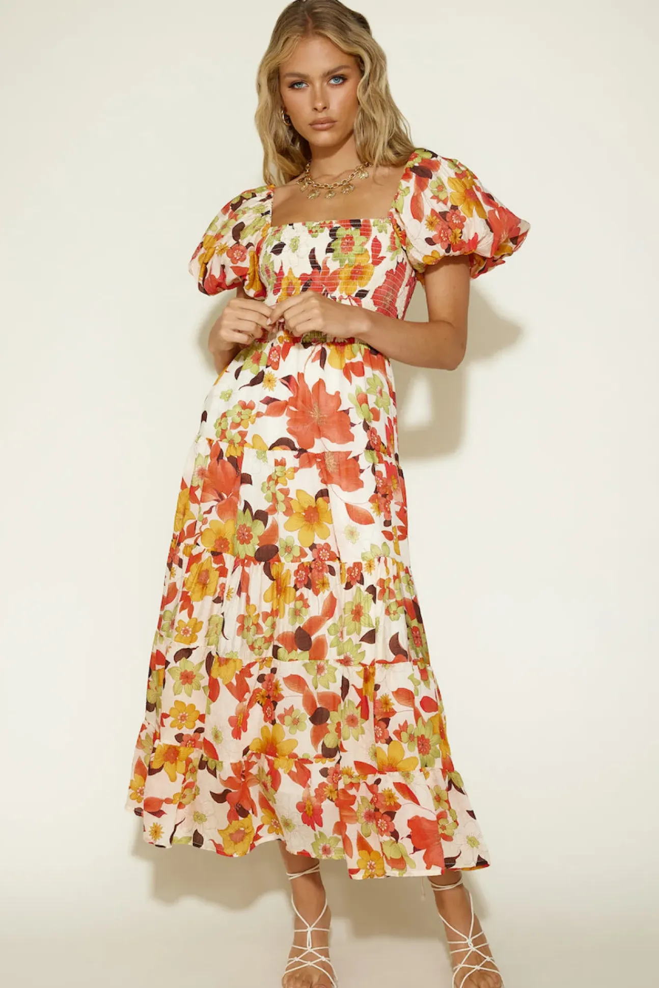 Autumn Dreams Maxi Dress Floral