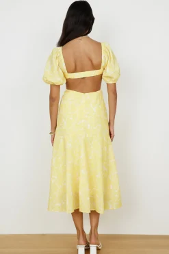 Back From Florence Maxi Dress Yellow
