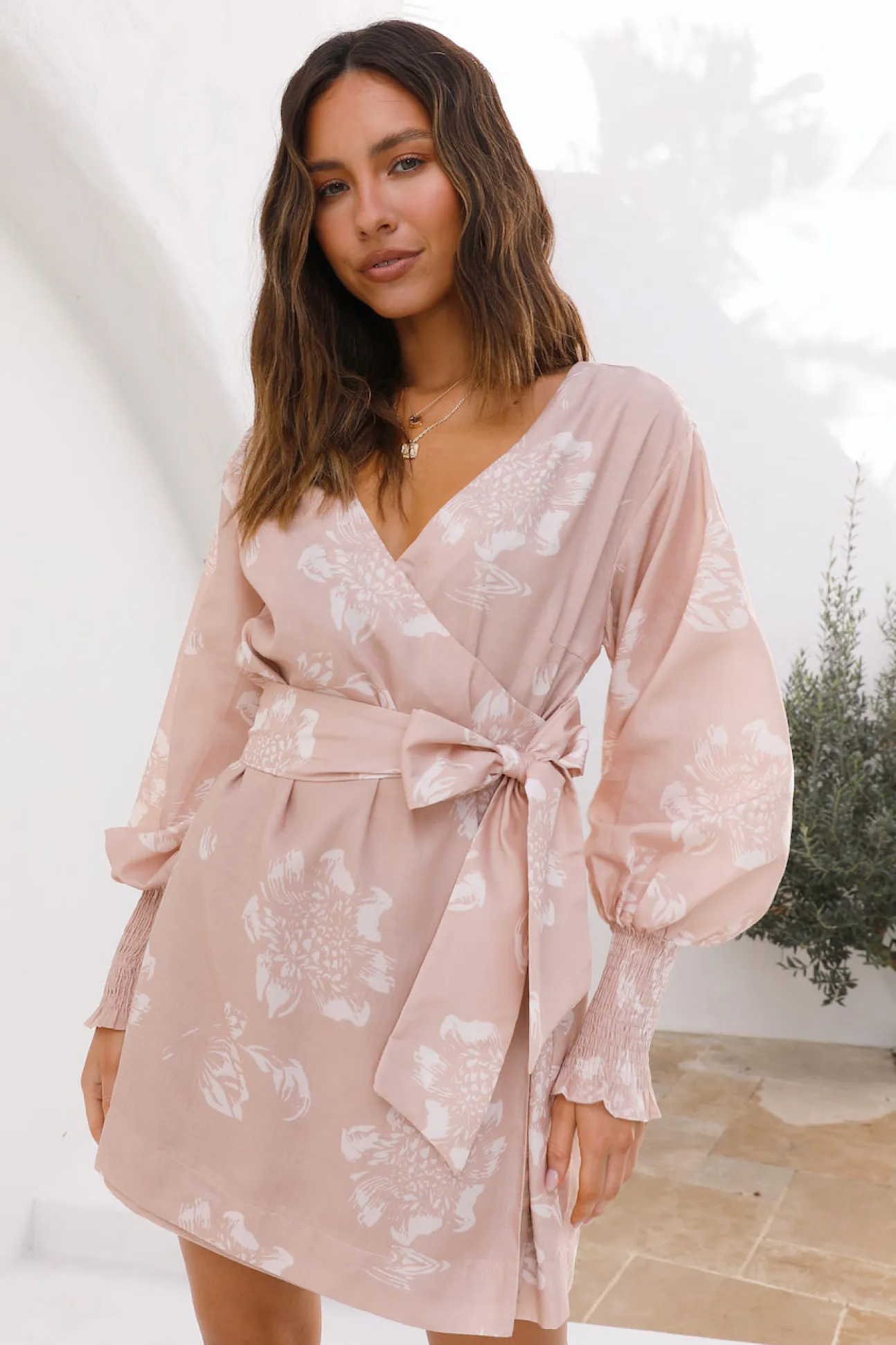 Back From Vacation Mini Dress Beige
