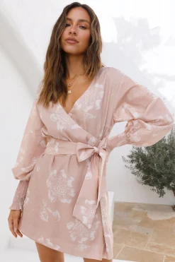 Back From Vacation Mini Dress Beige