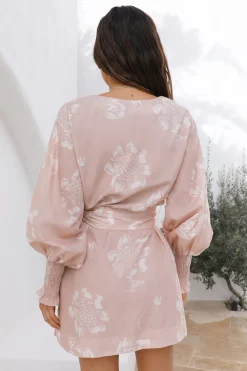 Back From Vacation Mini Dress Beige