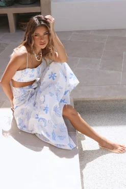 Bahama Maxi Skirt Blue