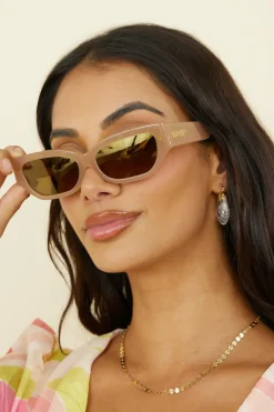 BANBÉ The Georgia Sunglasses Butterscotch Caramel Chrome