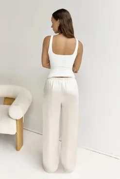 BASE Everyday Staple Singlet Top White