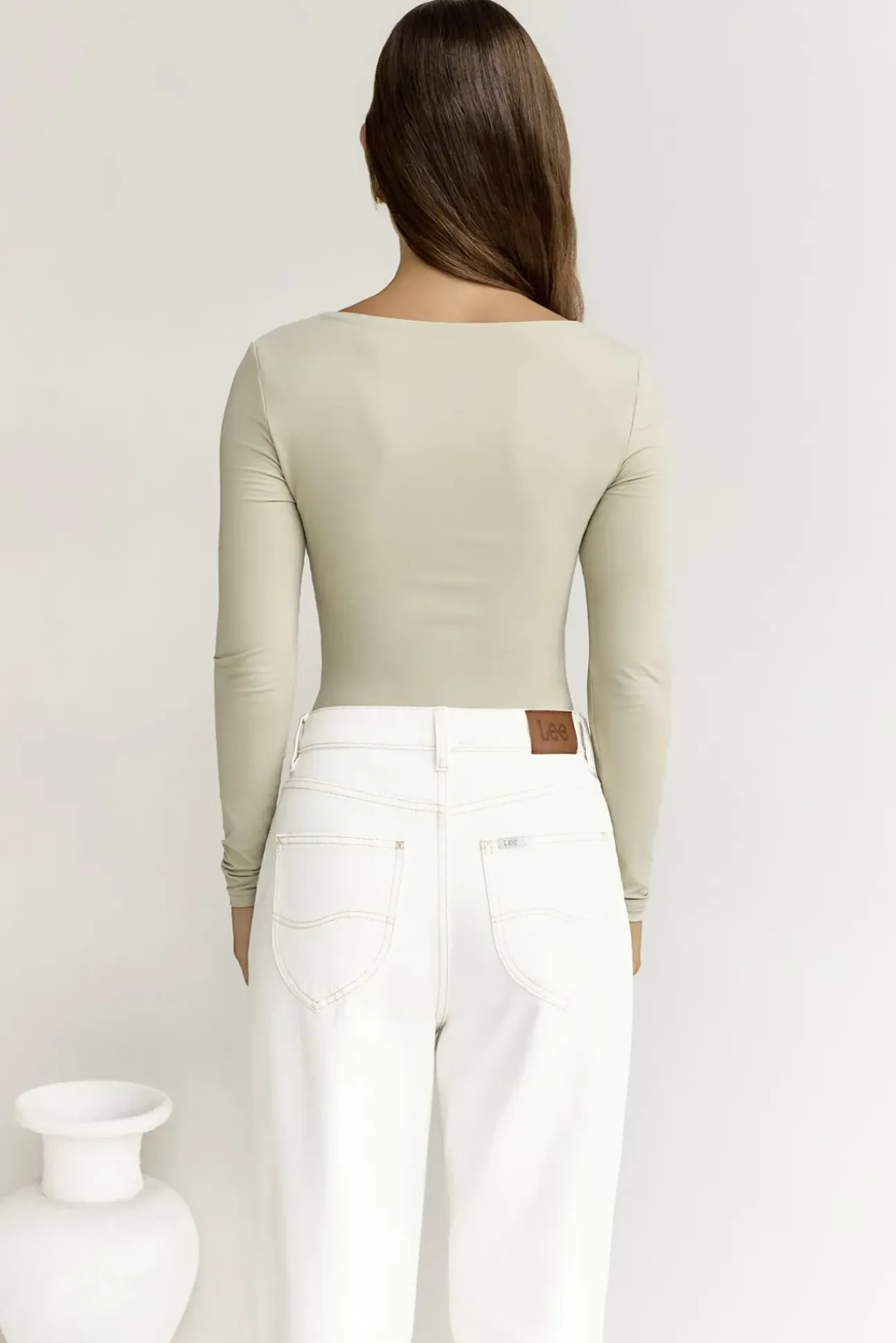 BASE Second Skin Long Sleeve Bodysuit Sage