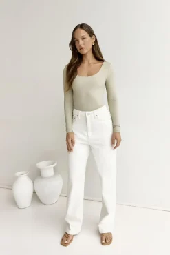 BASE Second Skin Long Sleeve Bodysuit Sage