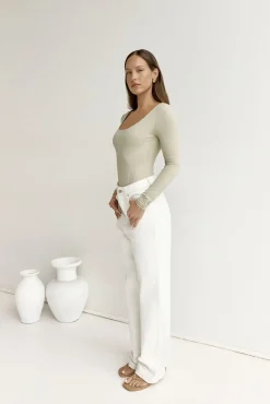 BASE Second Skin Long Sleeve Bodysuit Sage