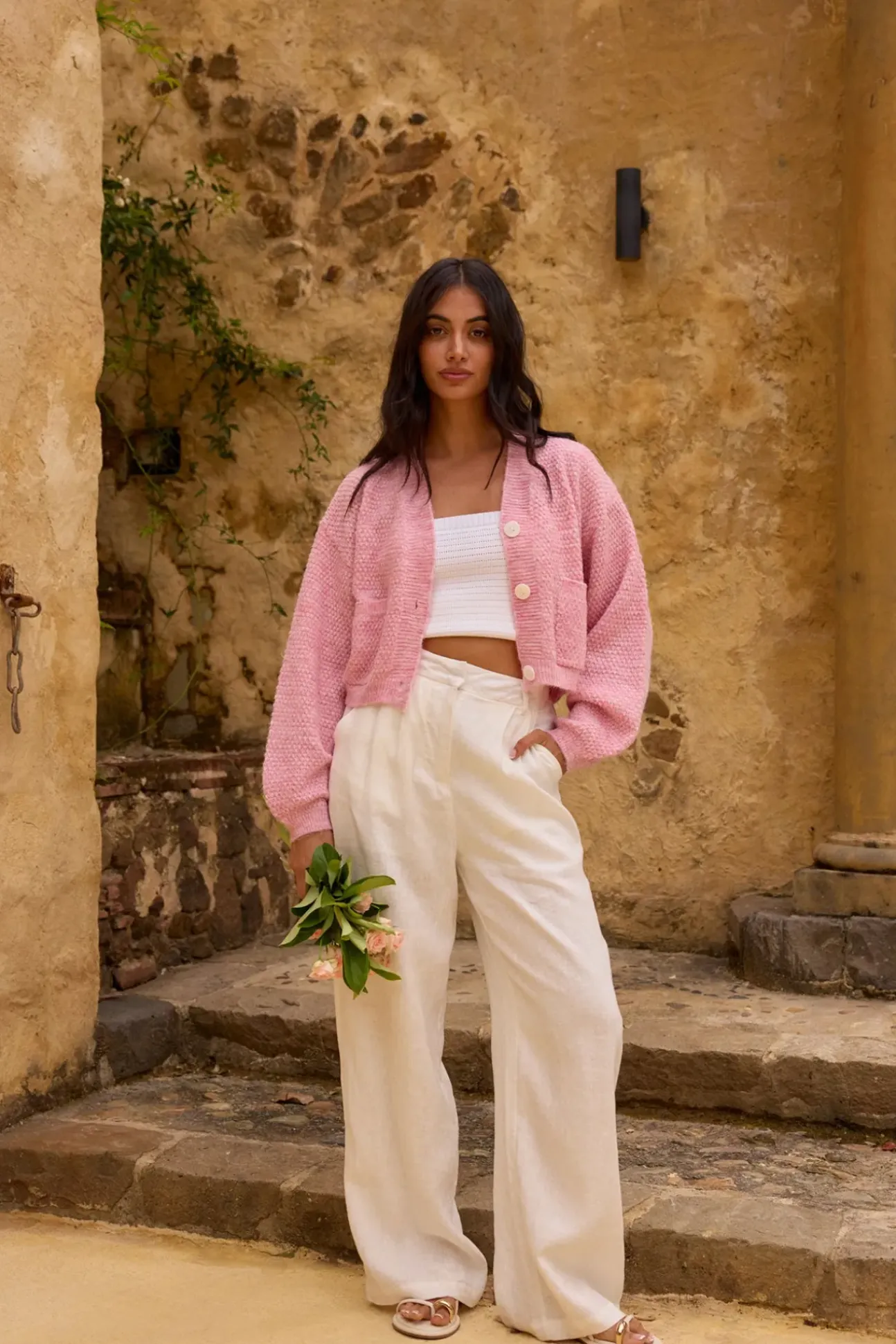 Bayview Cardigan Pink
