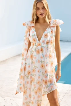 Beauty Of Springtime Maxi Dress White