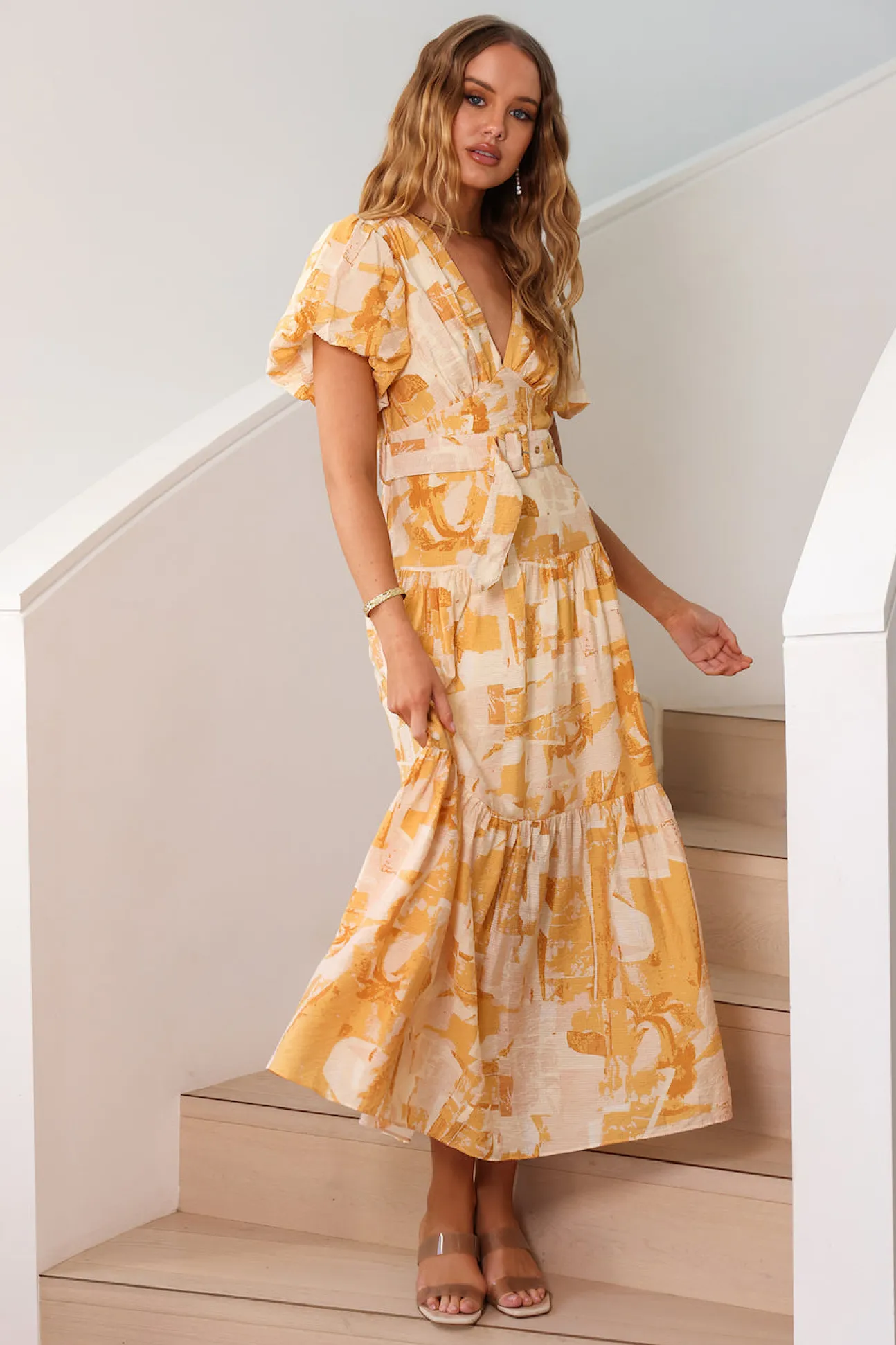 Because Of You Maxi Dress Orange