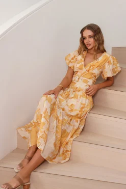 Because Of You Maxi Dress Orange