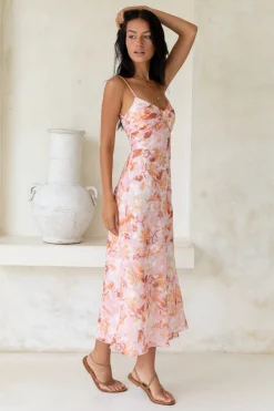 Bed Of Roses Maxi Dress Pink