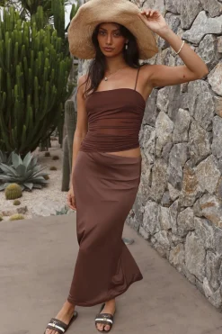Belle Of The Ball Maxi Dress Brown