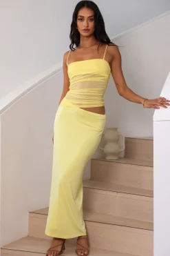 Belle Of The Ball Maxi Dress Yellow