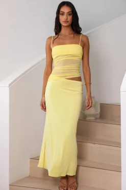 Belle Of The Ball Maxi Dress Yellow