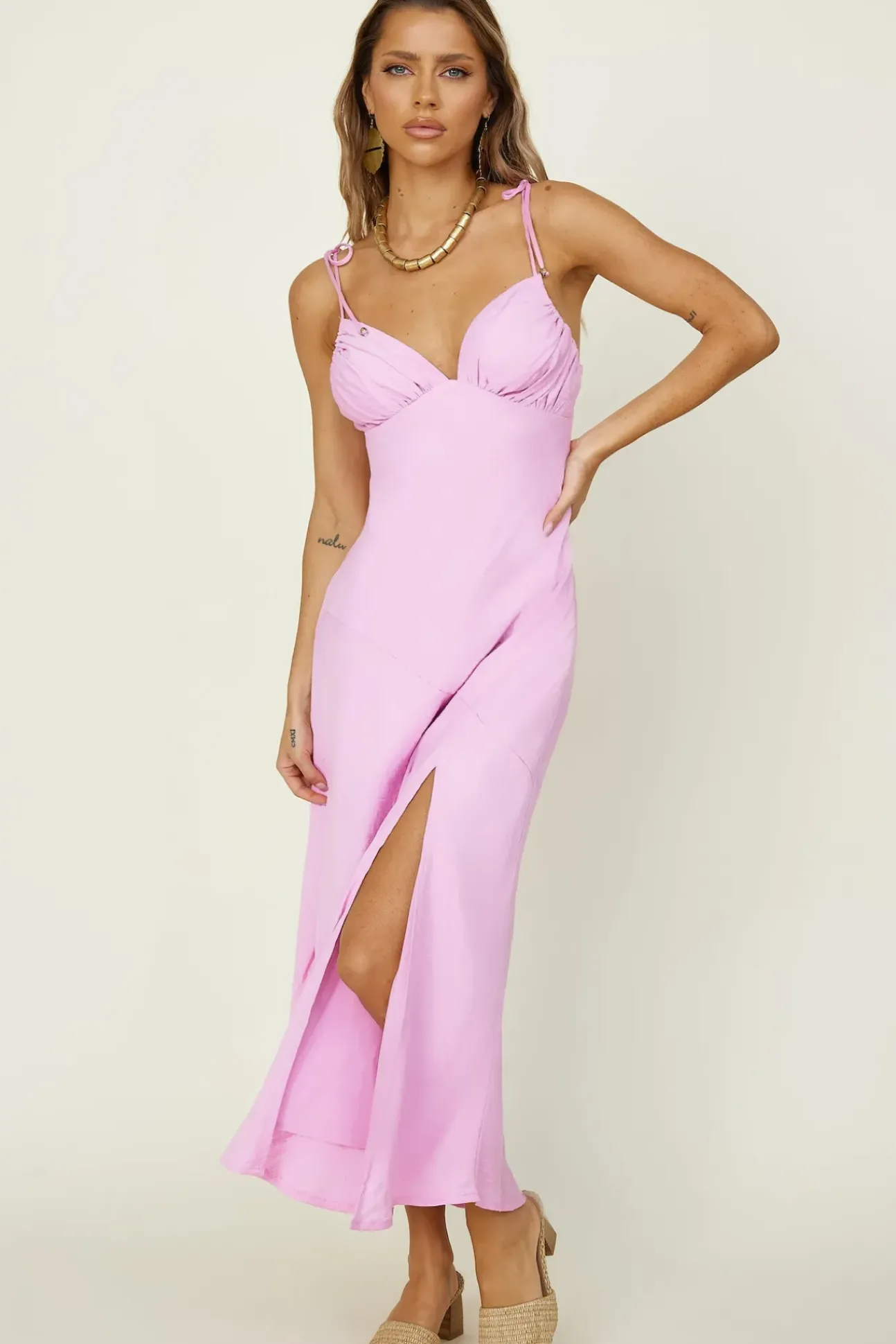 Beneath The Stars Midi Dress Purple